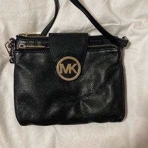 Michael Kors Black Leather Crossbody